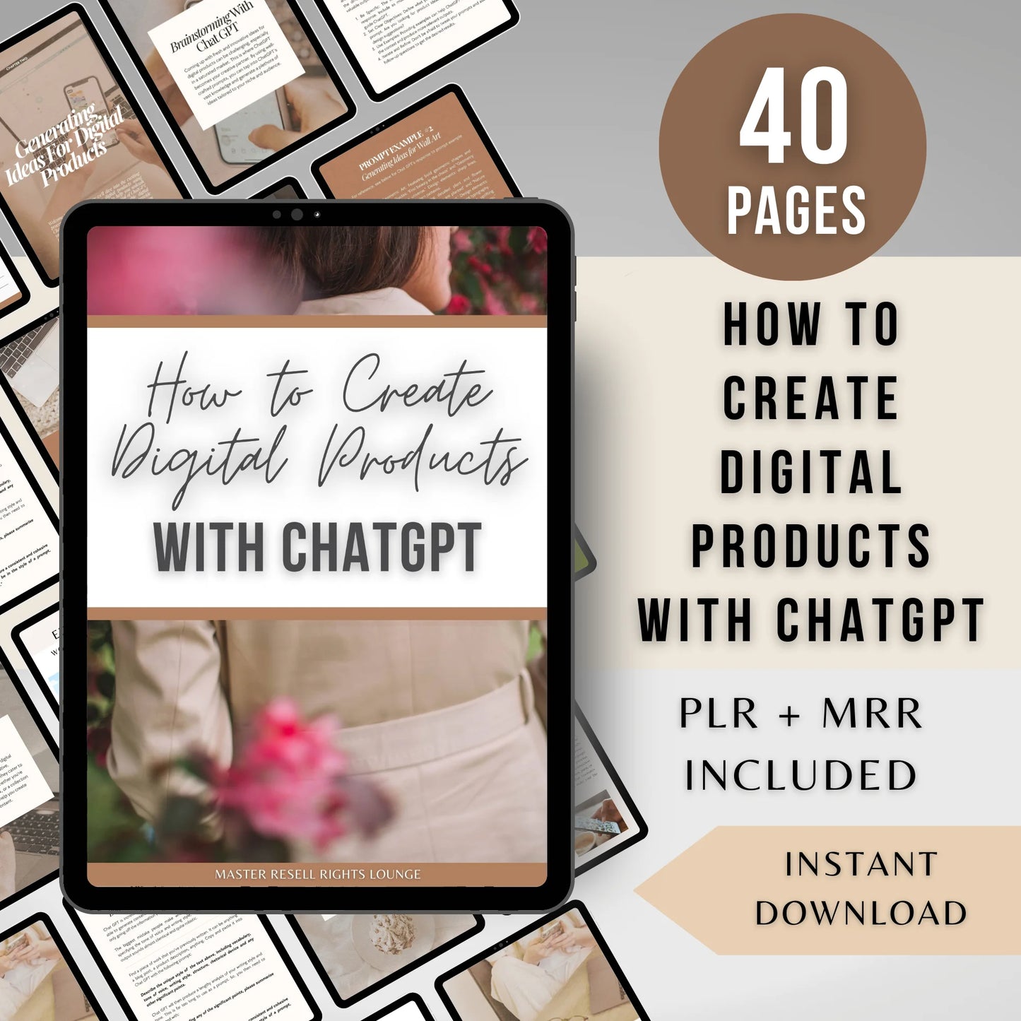 How to Create Digital Products with ChatGPT - PLR & MRR