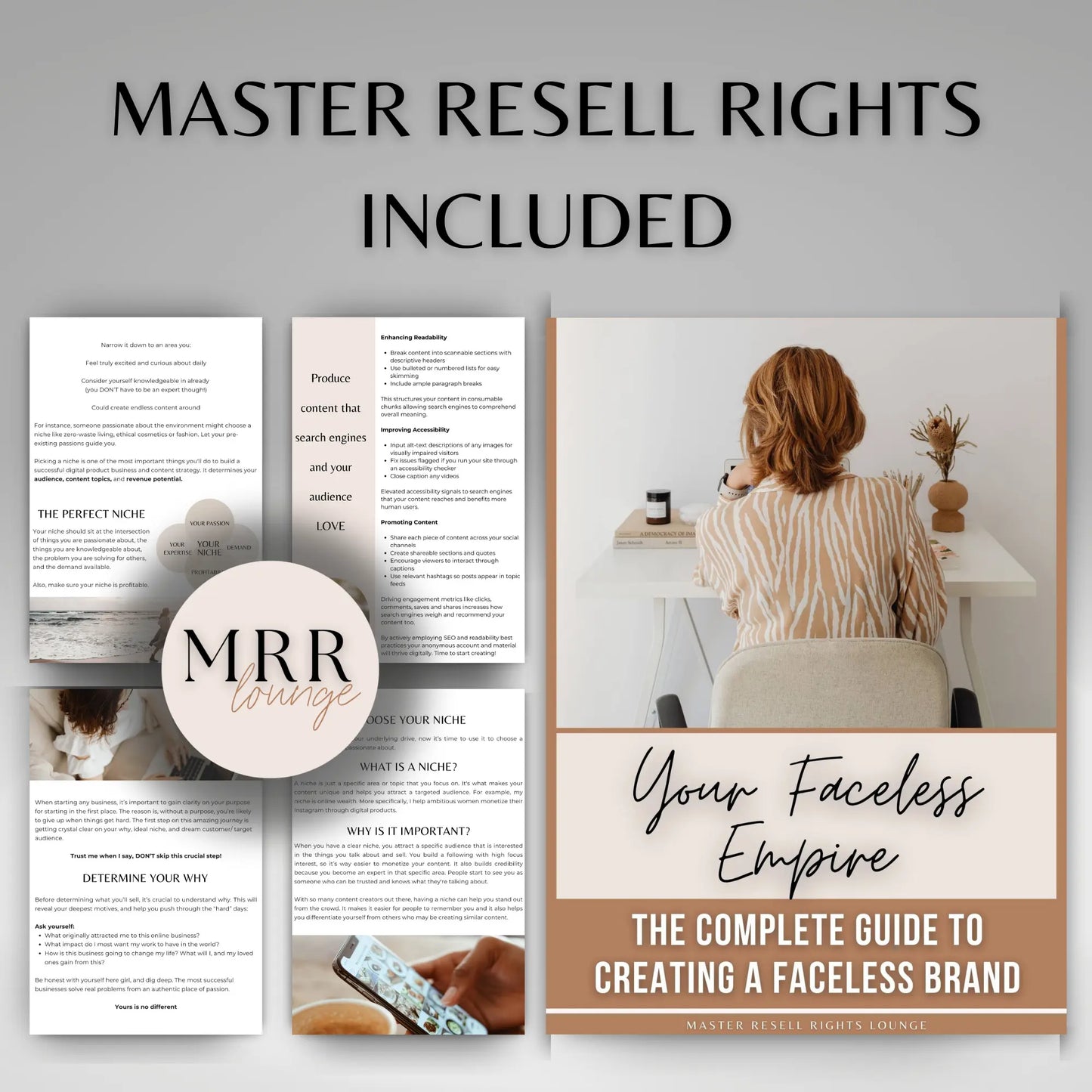 Your Faceless Empire: Your Guide to Creating a Faceless Brand with MRR & PLR