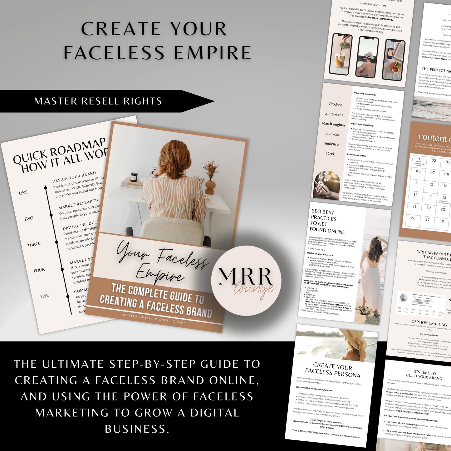 Your Faceless Empire: Your Guide to Creating a Faceless Brand with MRR & PLR